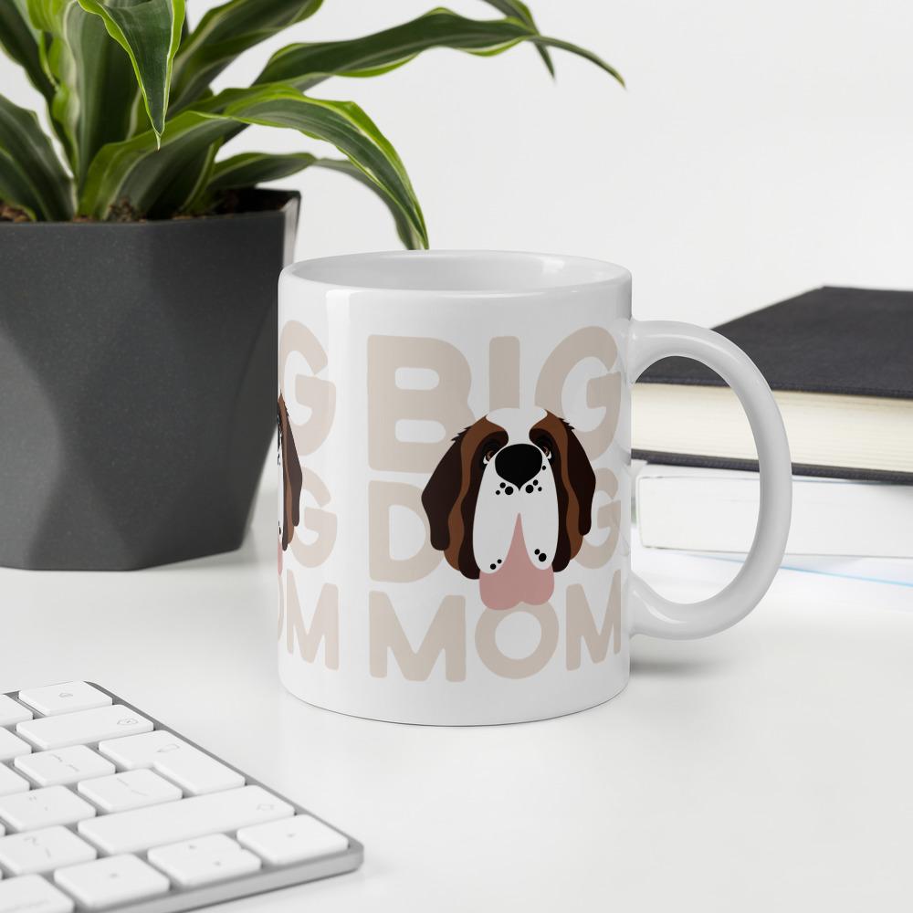 Big Dog Mom White Glossy Mug - Lucy + Norman