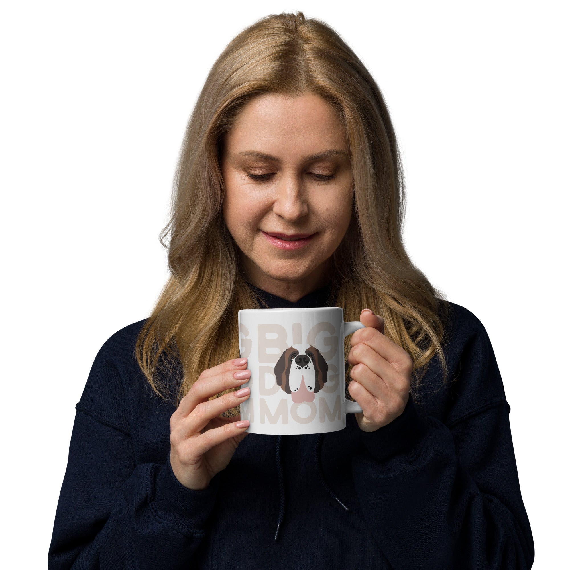 Big Dog Mom White Glossy Mug - Lucy + Norman