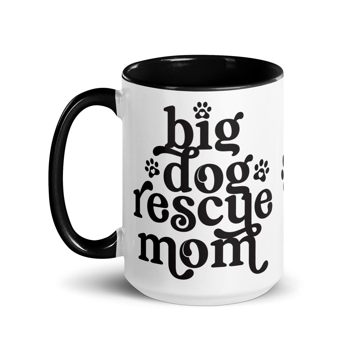 Big Dog Rescue Mom Mug with Color Inside - Lucy + Norman