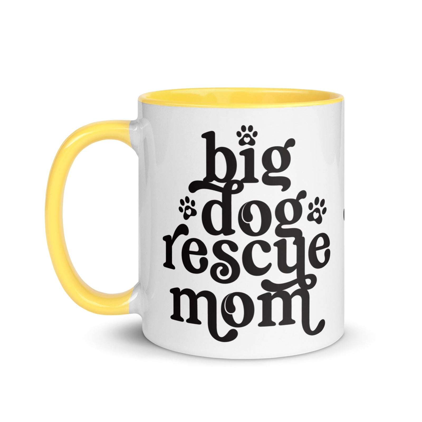 Big Dog Rescue Mom Mug with Color Inside - Lucy + Norman