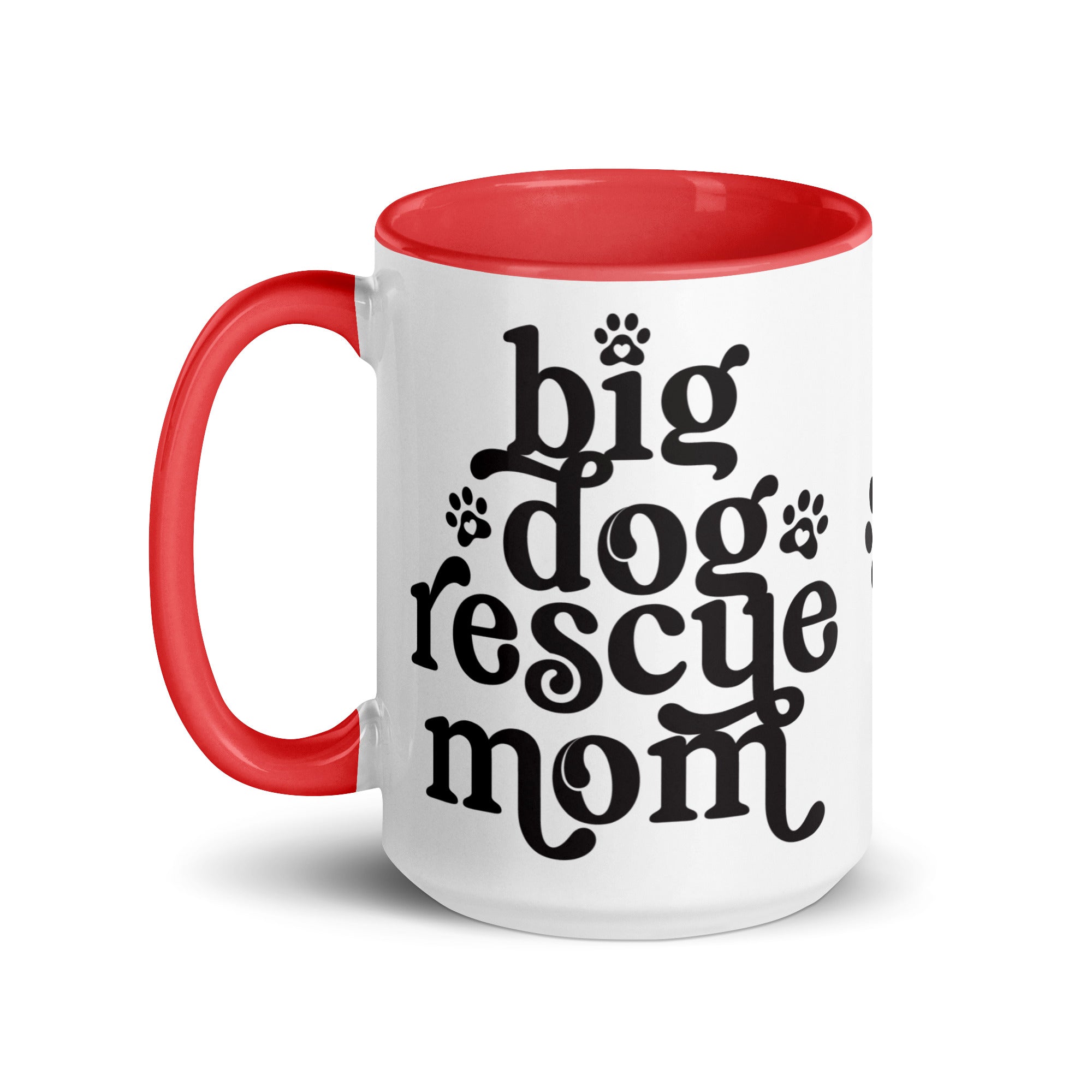 Big Dog Rescue Mom Mug with Color Inside - Lucy + Norman