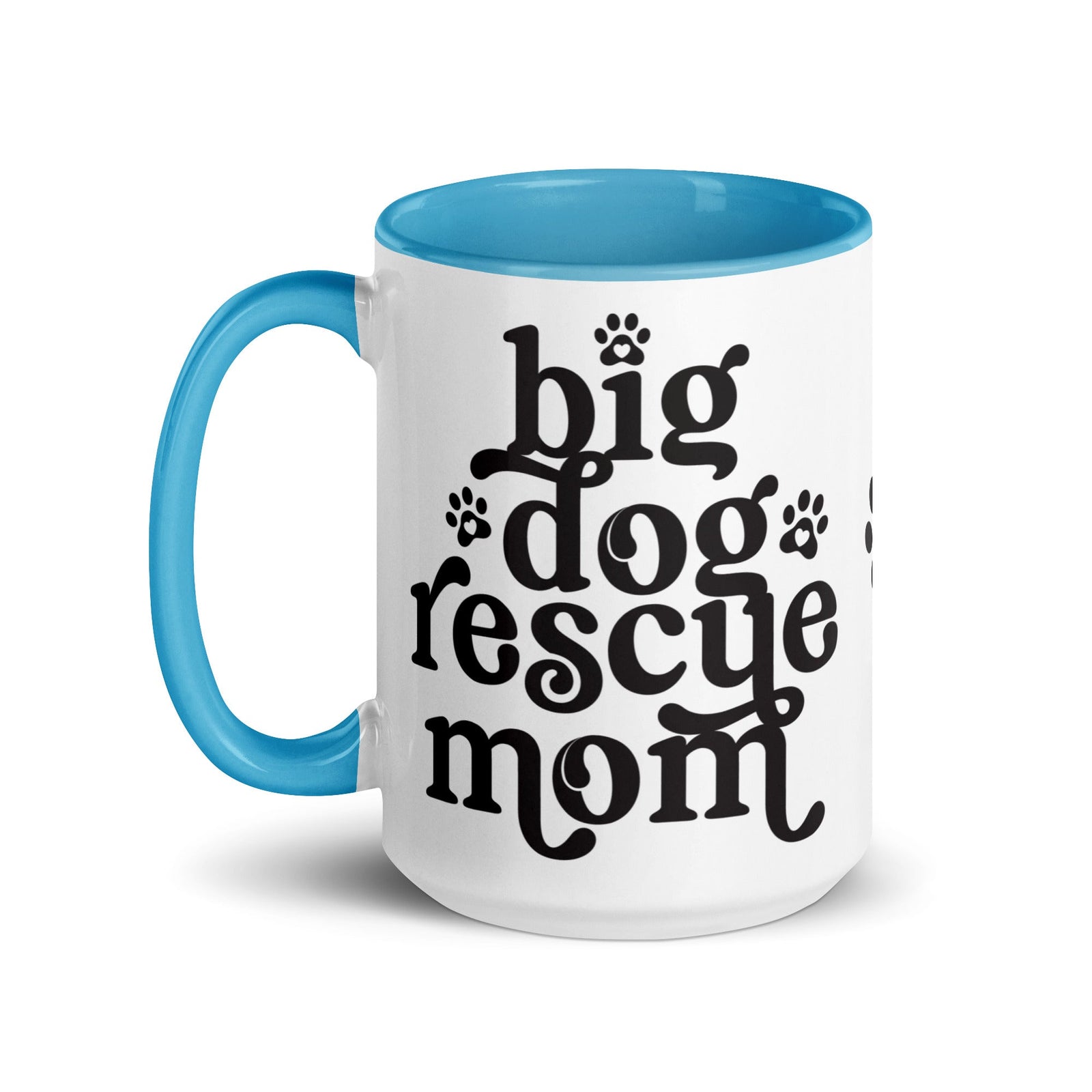 Big Dog Rescue Mom Mug with Color Inside - Lucy + Norman