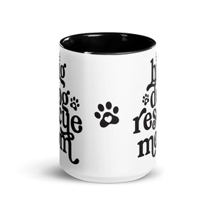 Big Dog Rescue Mom Mug with Color Inside - Lucy + Norman