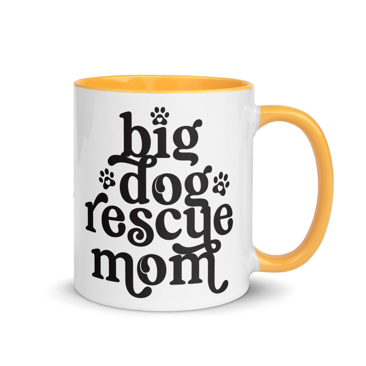 Big Dog Rescue Mom Mug with Color Inside - Lucy + Norman