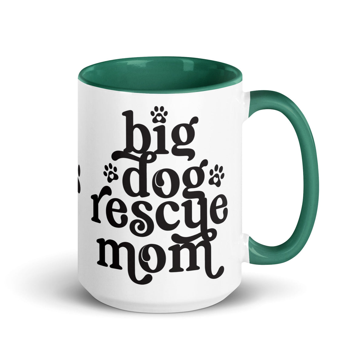 Big Dog Rescue Mom Mug with Color Inside - Lucy + Norman