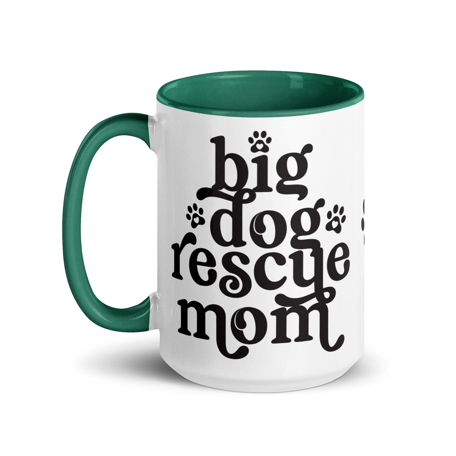 Big Dog Rescue Mom Mug with Color Inside - Lucy + Norman