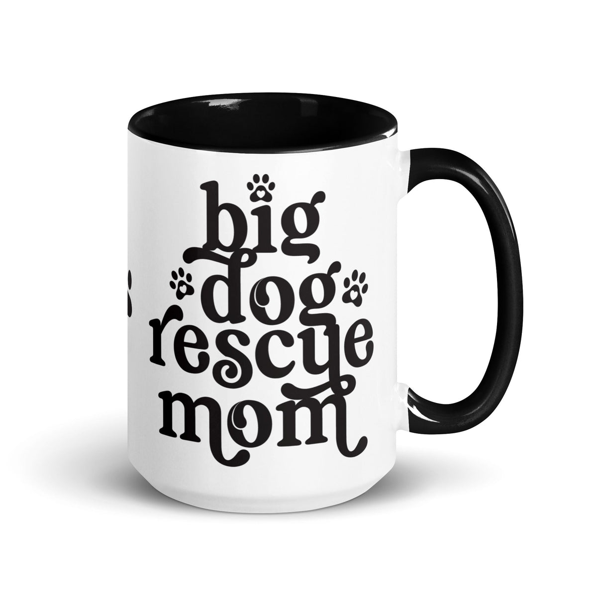 Big Dog Rescue Mom Mug with Color Inside - Lucy + Norman