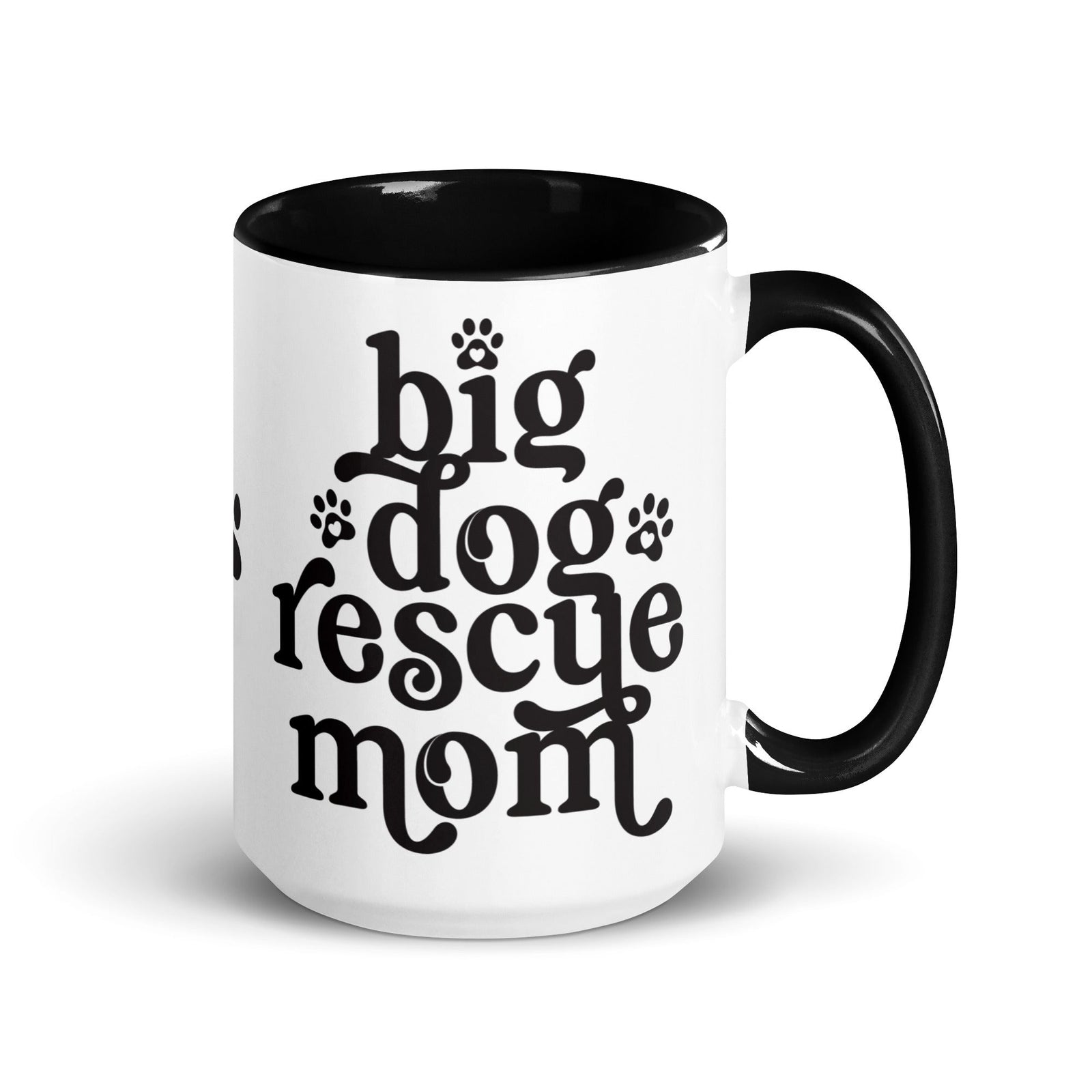 Big Dog Rescue Mom Mug with Color Inside - Lucy + Norman