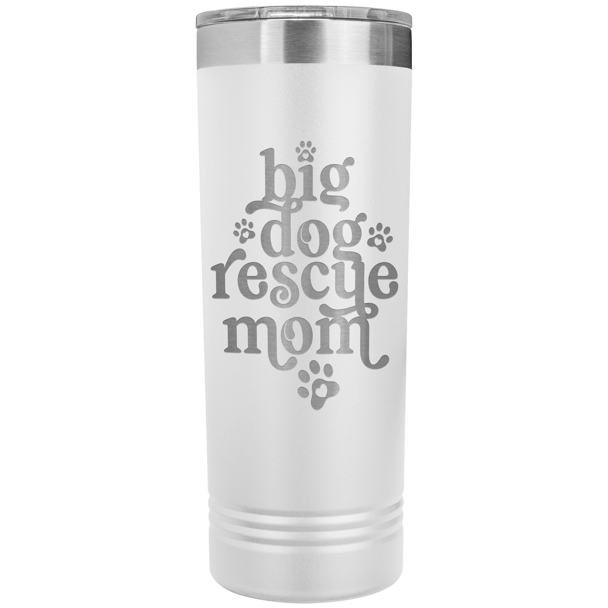 Big Dog Rescue Mom Skinny Tumbler