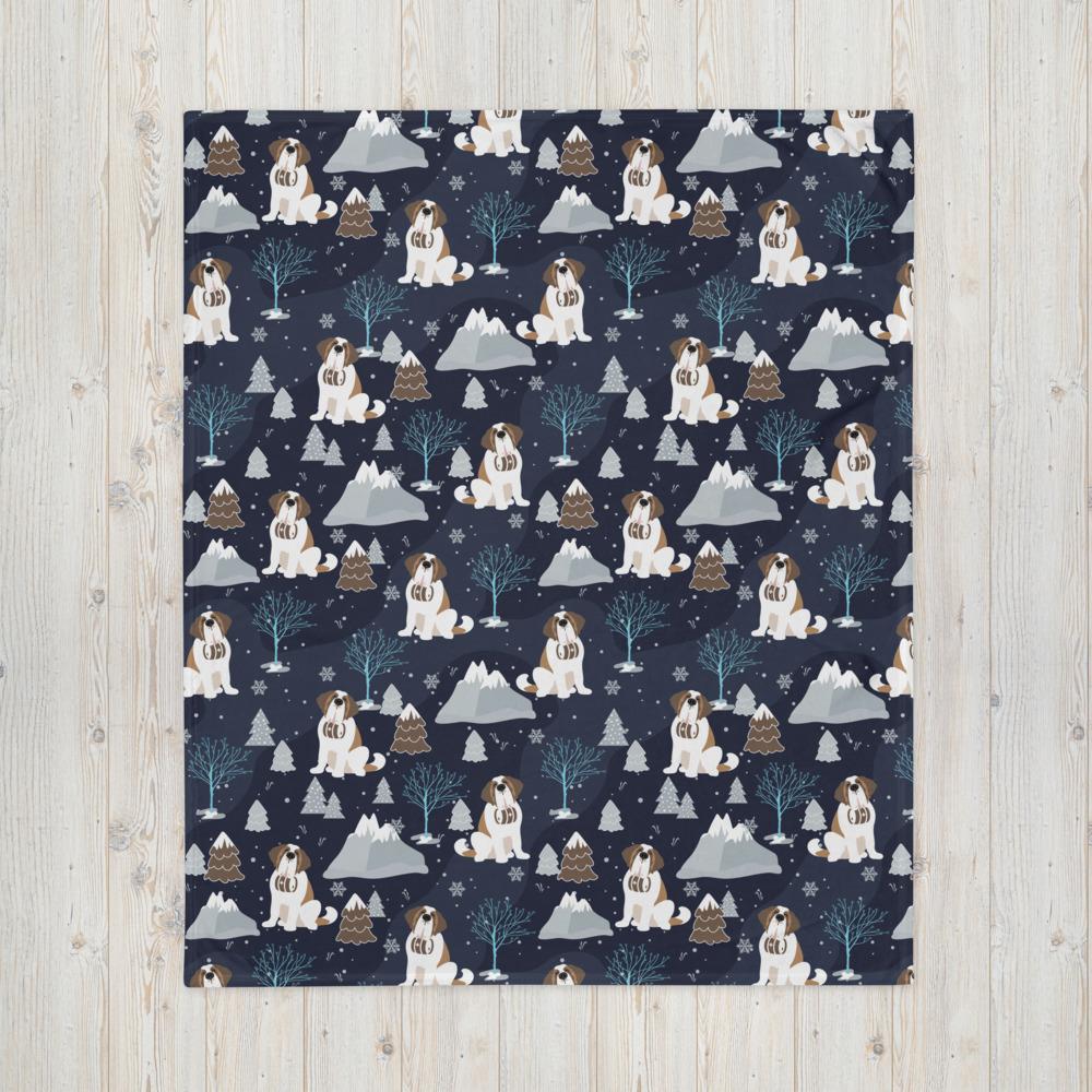 Blue Alpine Nights Fleece Blanket - Lucy + Norman