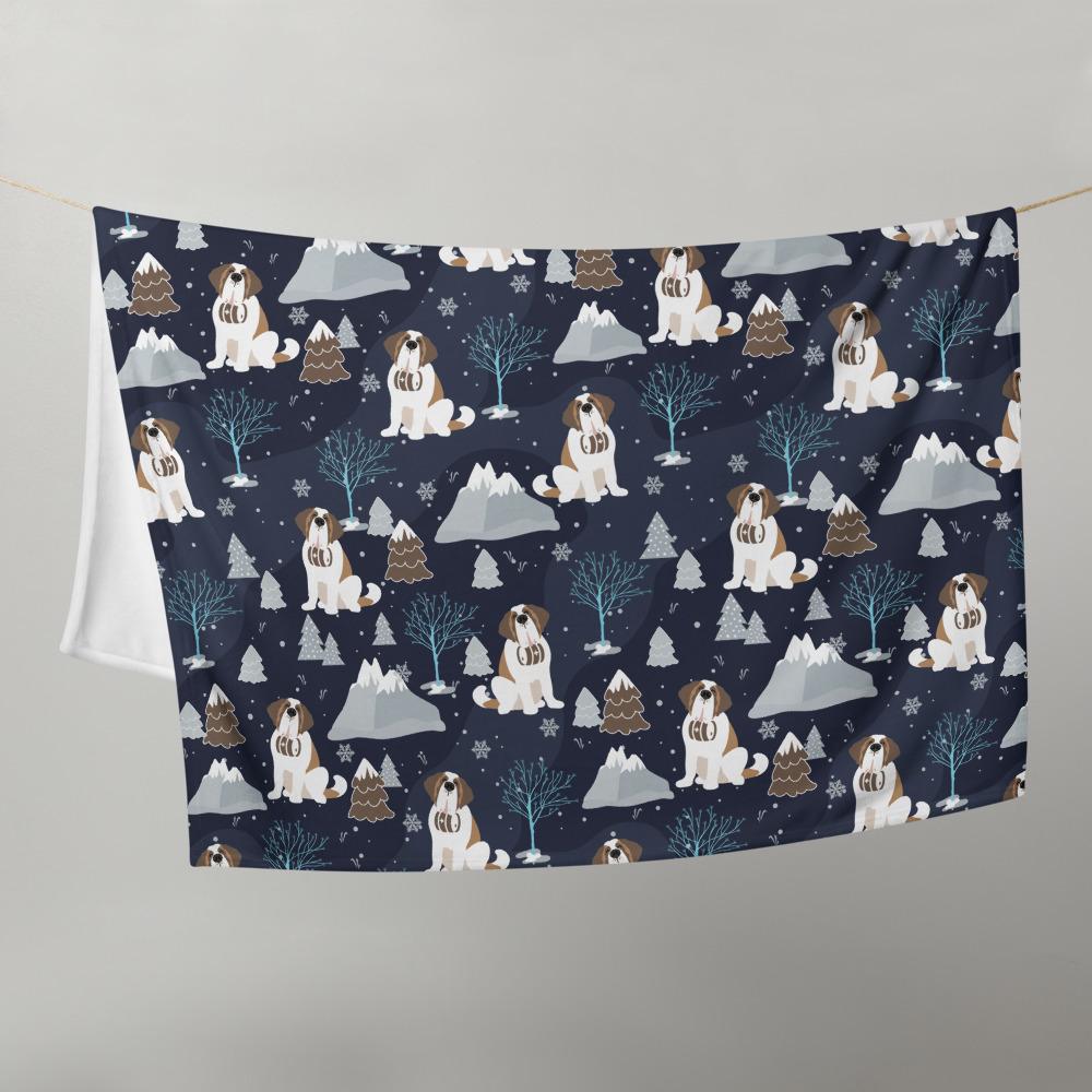 Blue Alpine Nights Fleece Blanket - Lucy + Norman