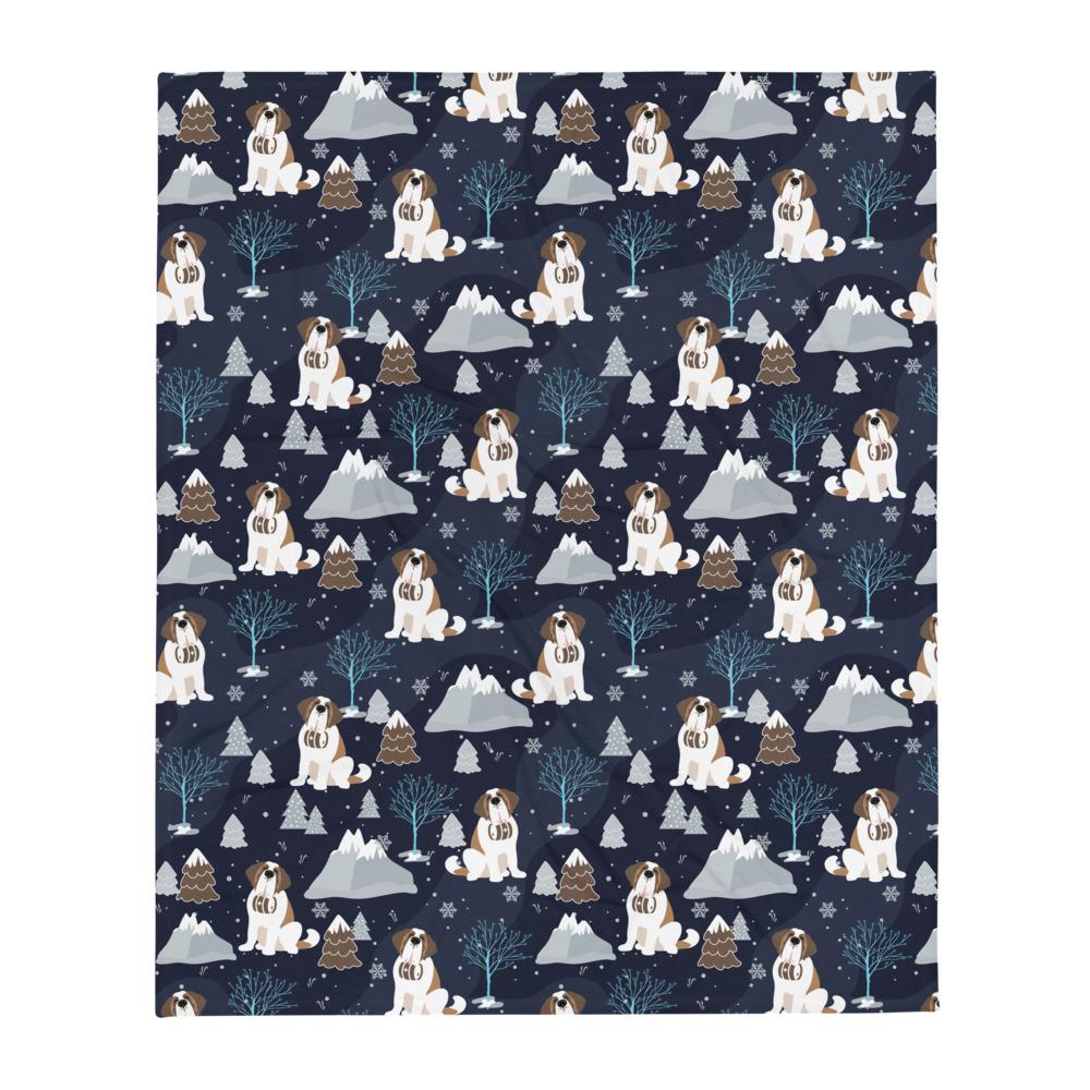 Blue Alpine Nights Fleece Blanket - Lucy + Norman