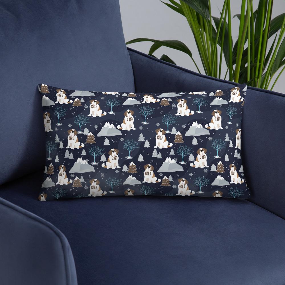 Blue Alpine Saints Pillow - Lucy + Norman