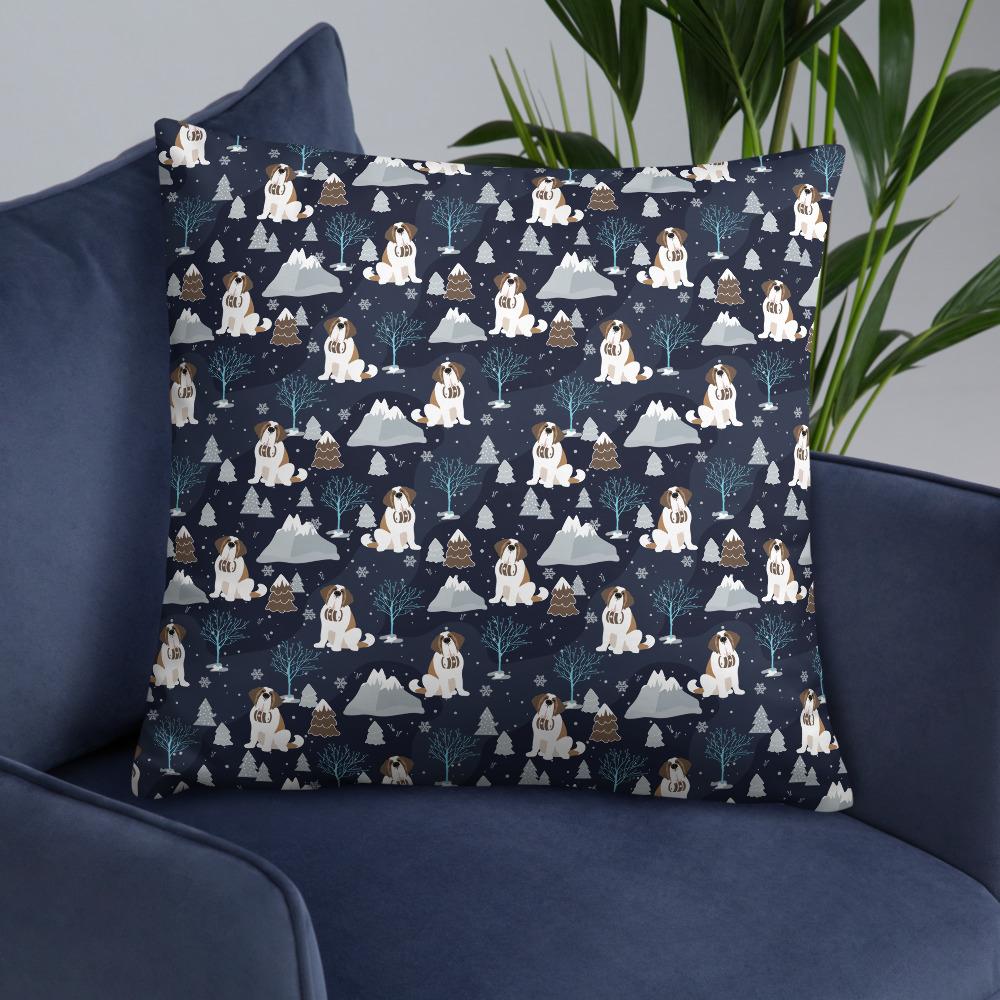 Blue Alpine Saints Pillow - Lucy + Norman