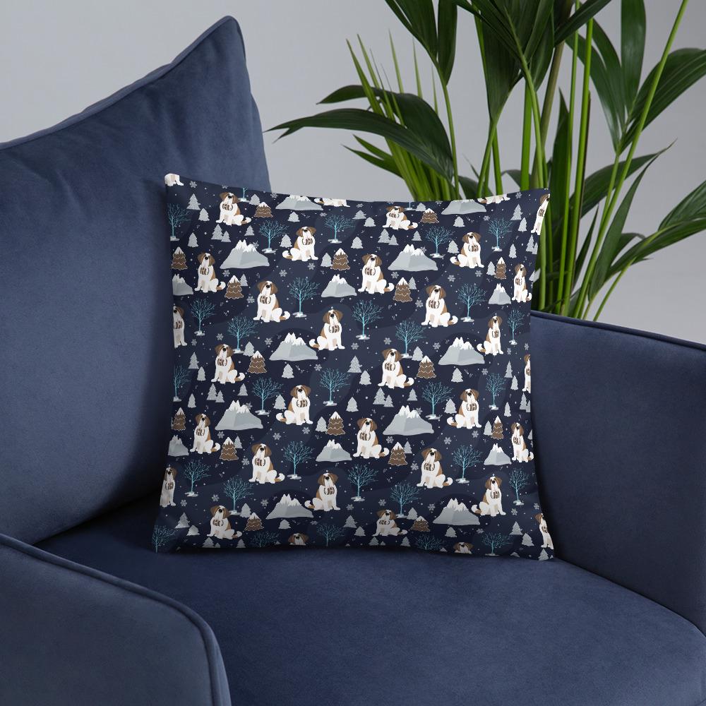 Blue Alpine Saints Pillow - Lucy + Norman