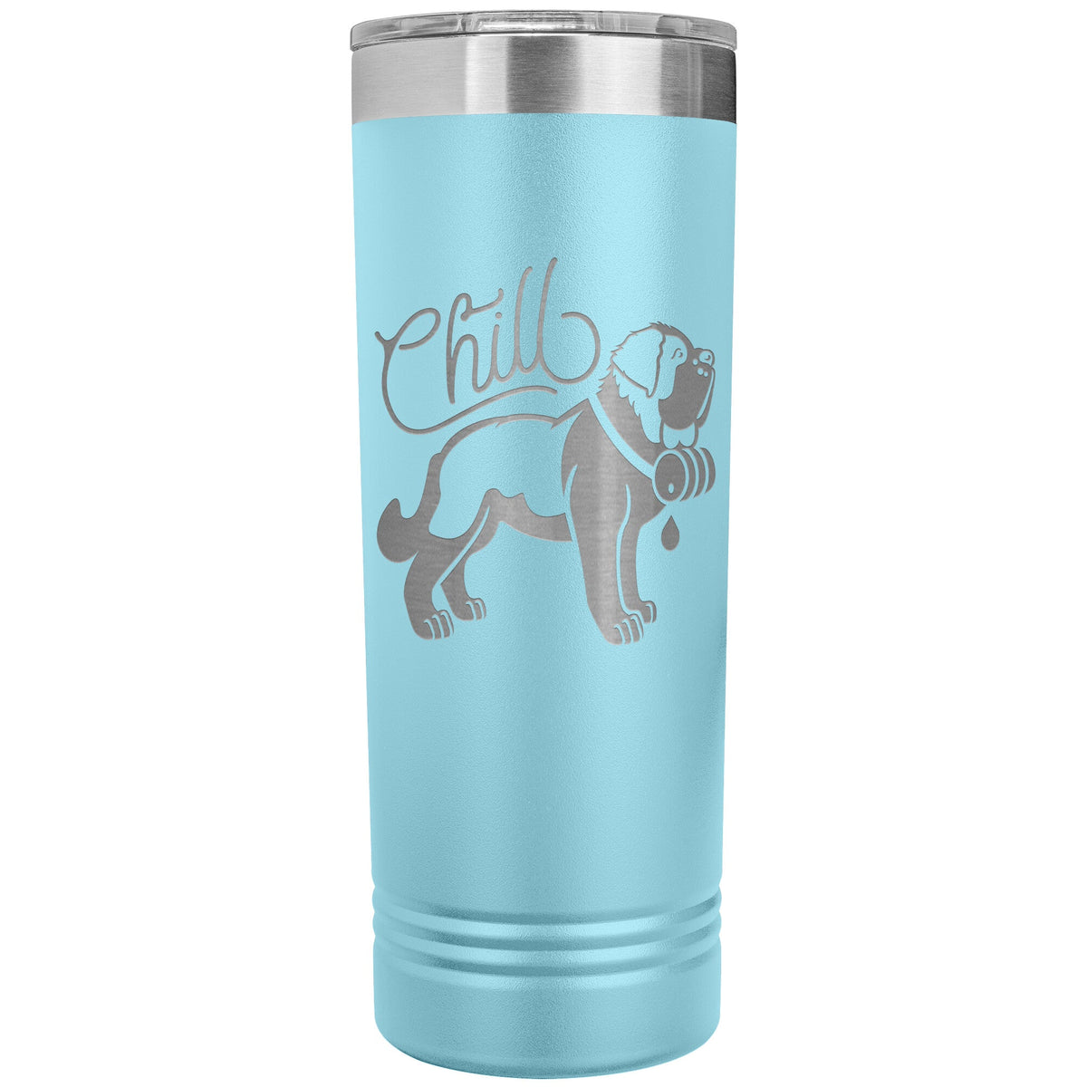 Chill St Bernard Dog Skinny Tumbler - Lucy + Norman