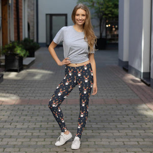 Christmas Reindeer Saints Leggings - Lucy + Norman