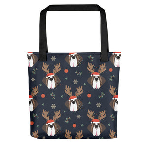 Christmas Reindeer Saints Tote Bag - Lucy + Norman