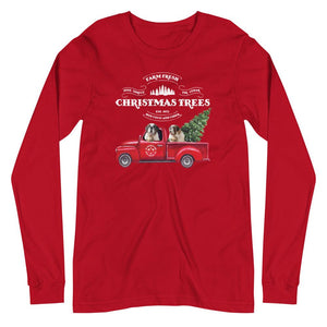 Christmas Tree Truck Long Sleeve Tee - Lucy + Norman