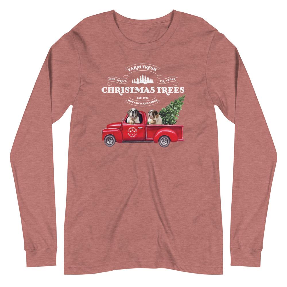 Christmas Tree Truck Long Sleeve Tee - Lucy + Norman