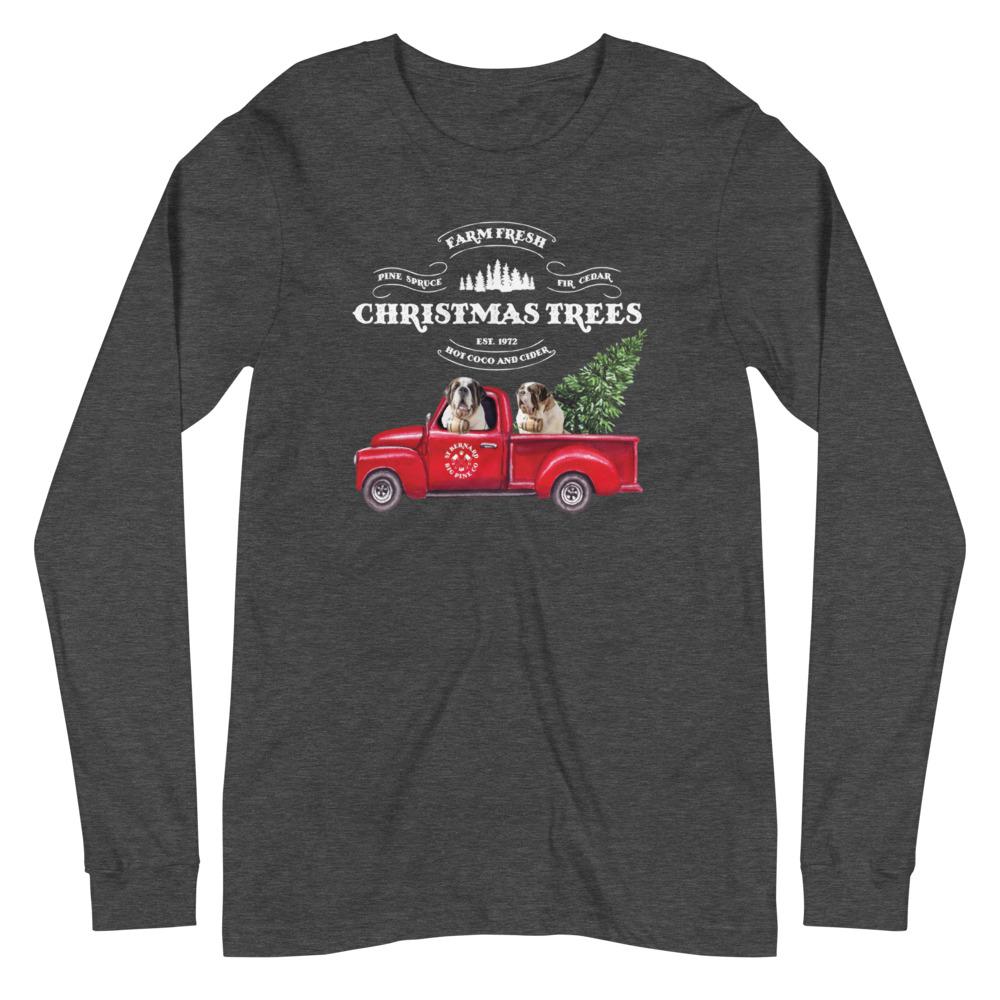 Christmas Tree Truck Long Sleeve Tee - Lucy + Norman