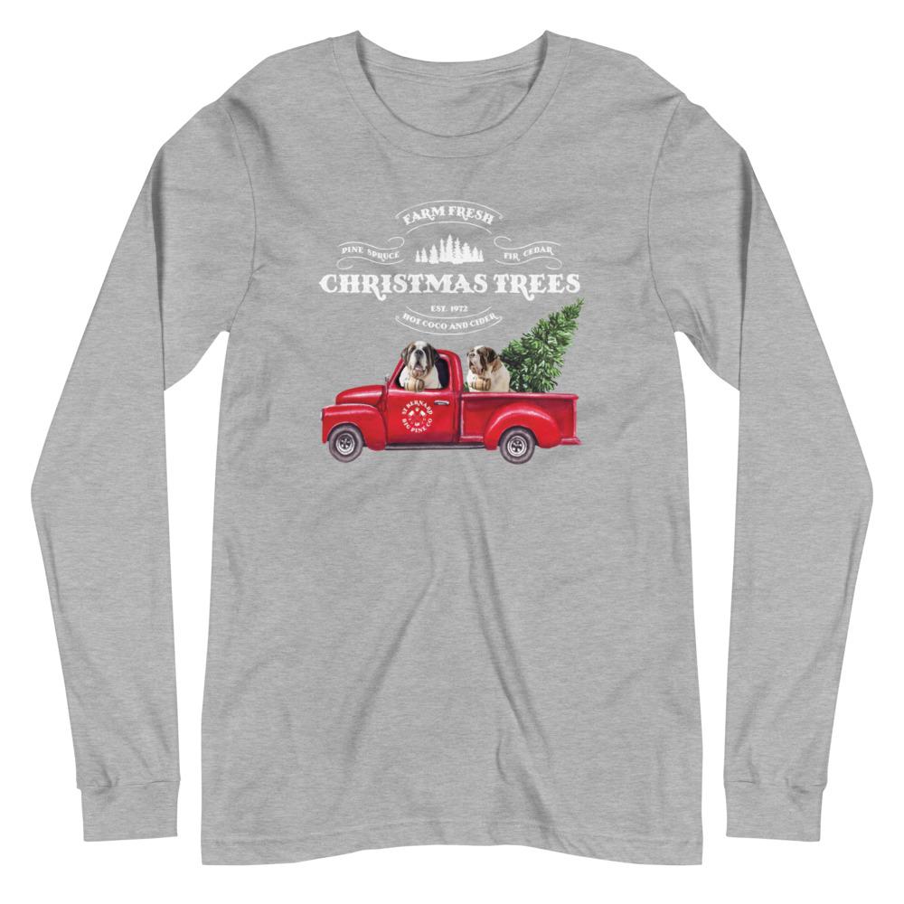 Christmas Tree Truck Long Sleeve Tee - Lucy + Norman