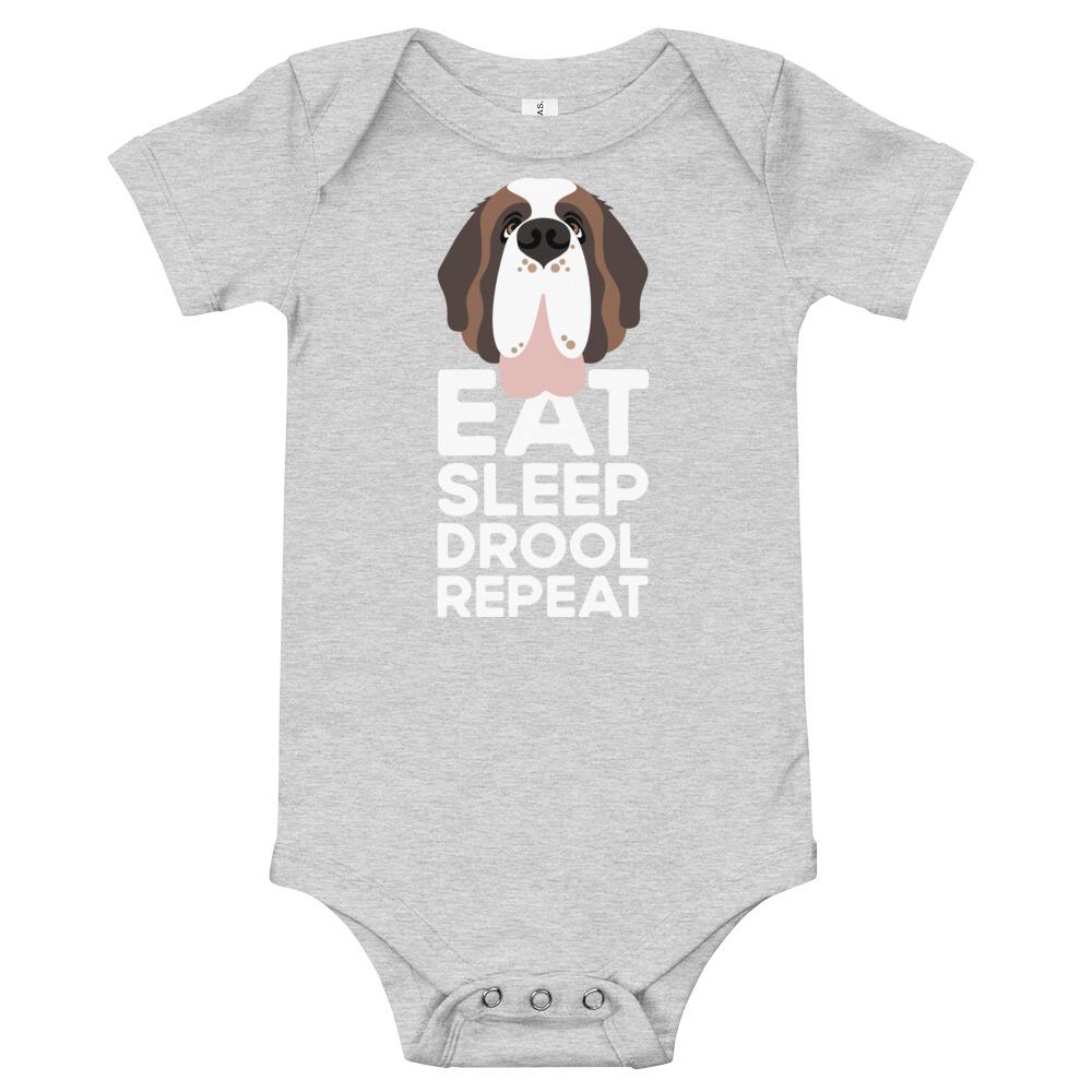 Eat Sleep Drool Repeat Baby Bodysuit - Lucy + Norman