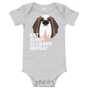 Eat Sleep Slobber Repeat Baby Bodysuit - Lucy + Norman