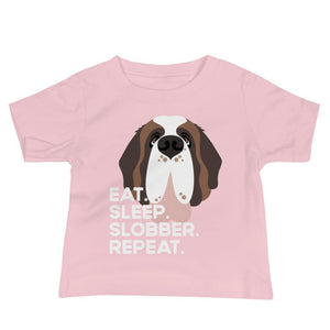 Eat Sleep Slobber Repeat Baby Jersey Tee - Lucy + Norman