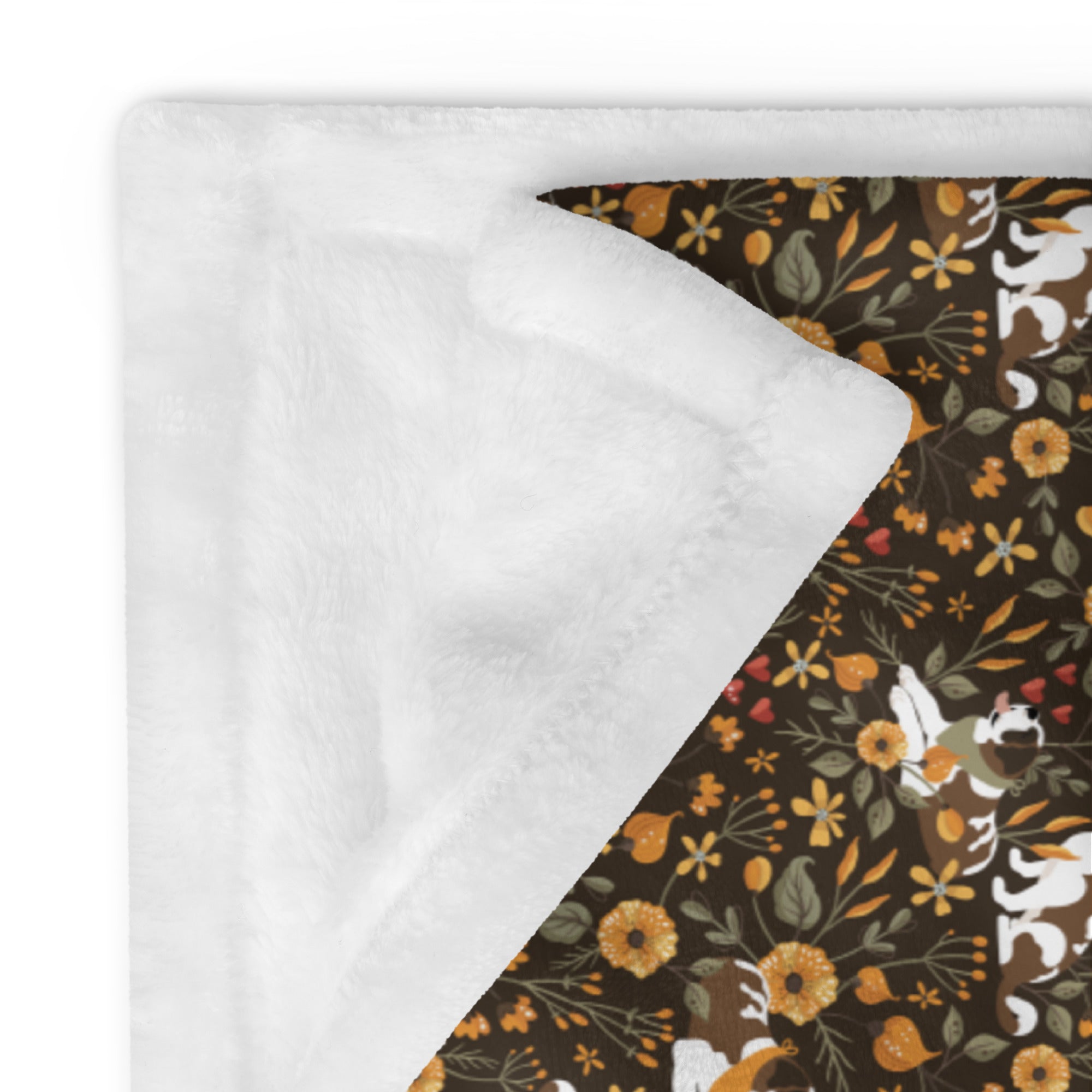 Fall Meadow Fleece Throw Blanket - Lucy + Norman