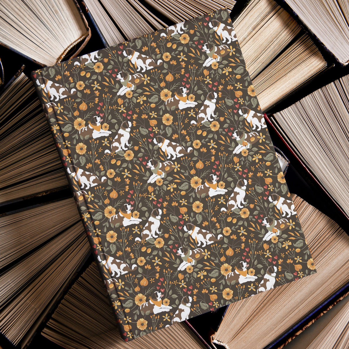 Fall Meadow St Bernard Hardcover Journal - Lucy + Norman