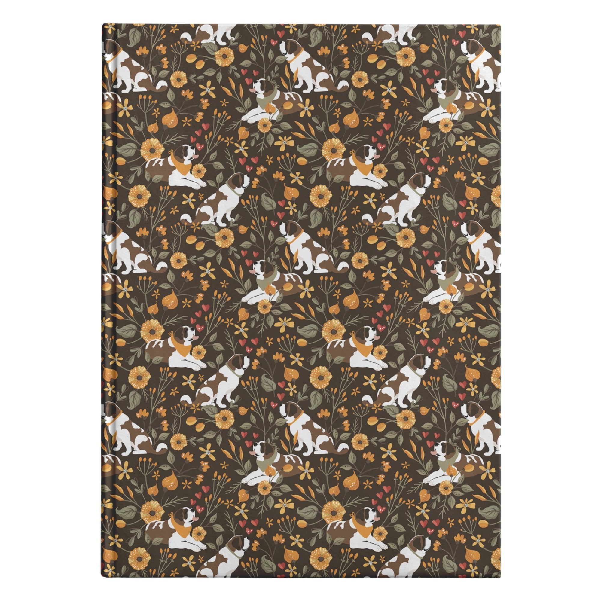 Fall Meadow St Bernard Hardcover Journal - Lucy + Norman