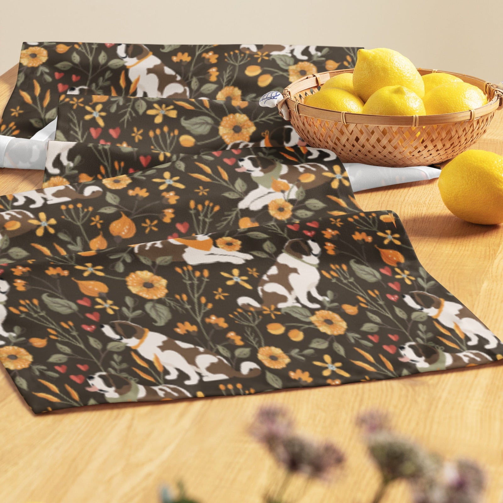 Fall Meadow St Bernard Table Runner - Lucy + Norman
