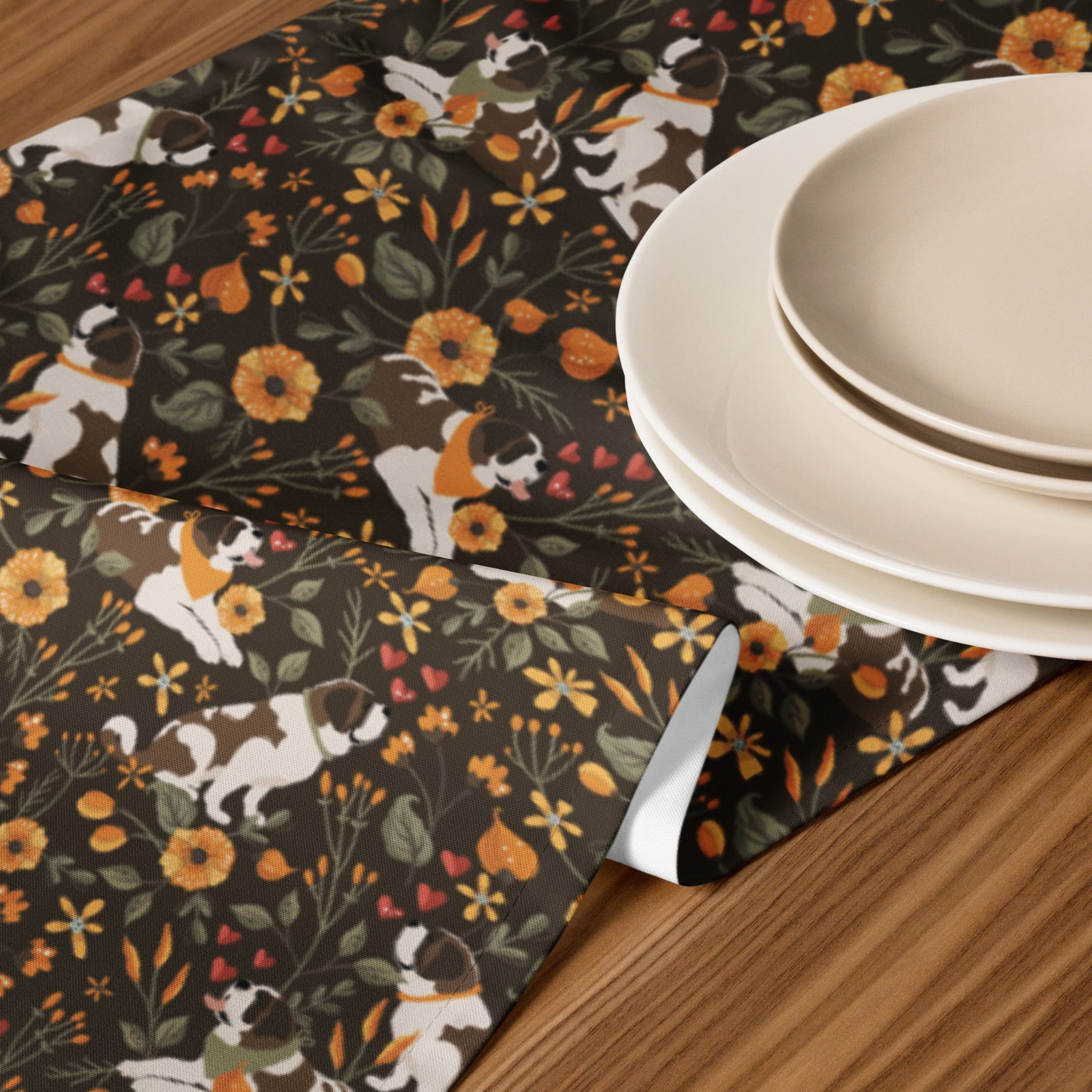 Fall Meadow St Bernard Table Runner - Lucy + Norman