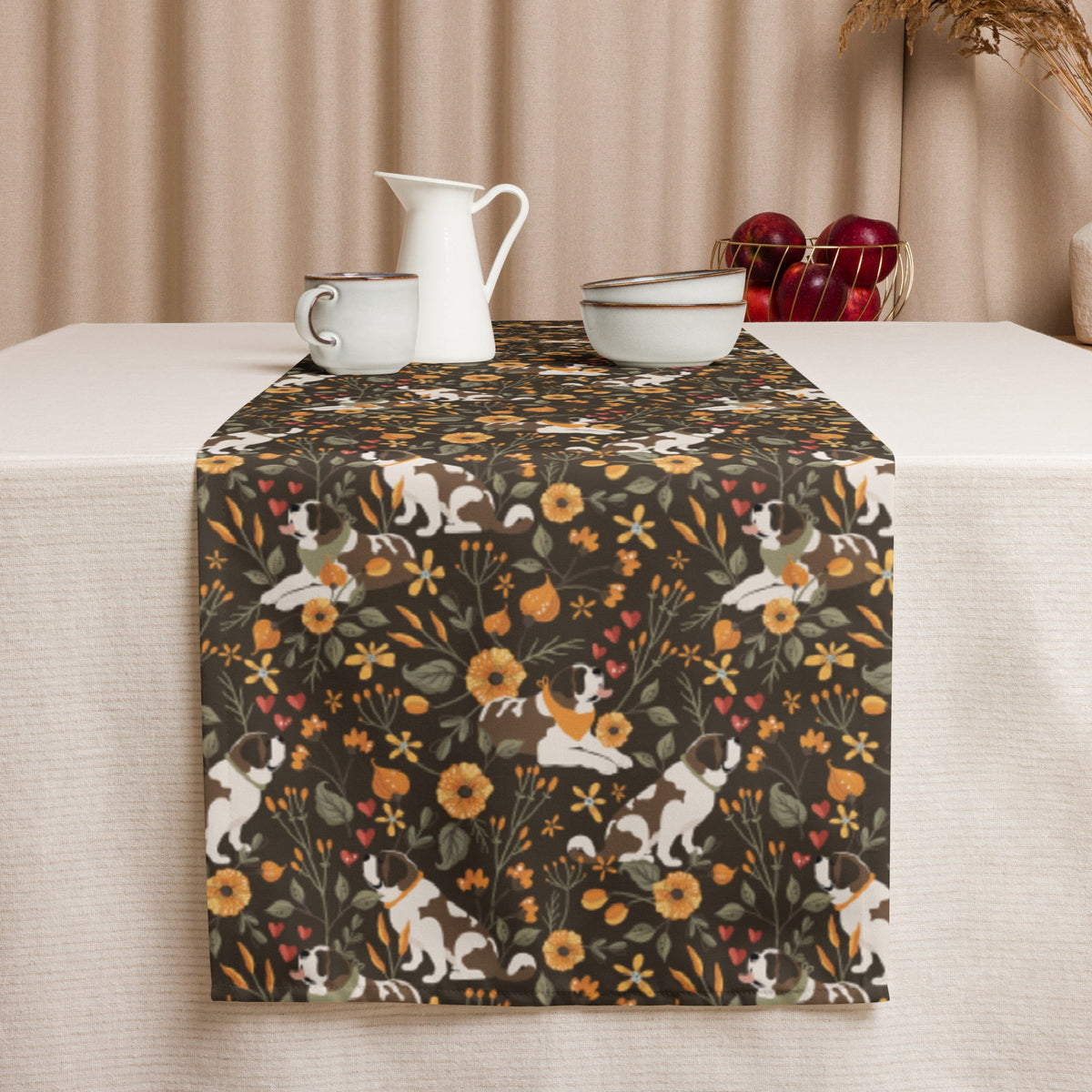 Fall Meadow St Bernard Table Runner - Lucy + Norman
