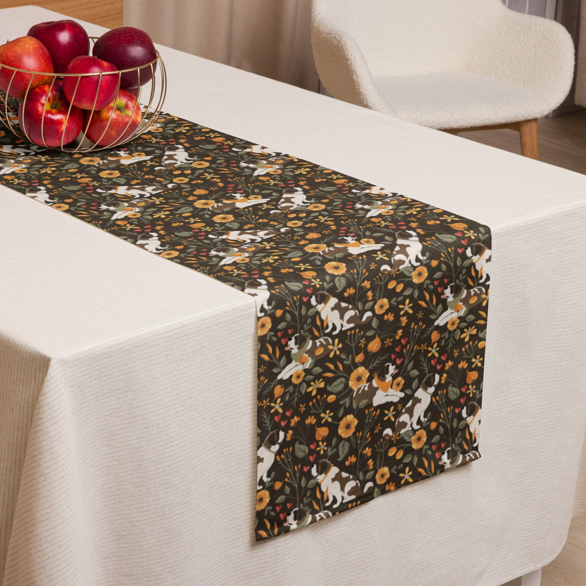 Fall Meadow St Bernard Table Runner - Lucy + Norman