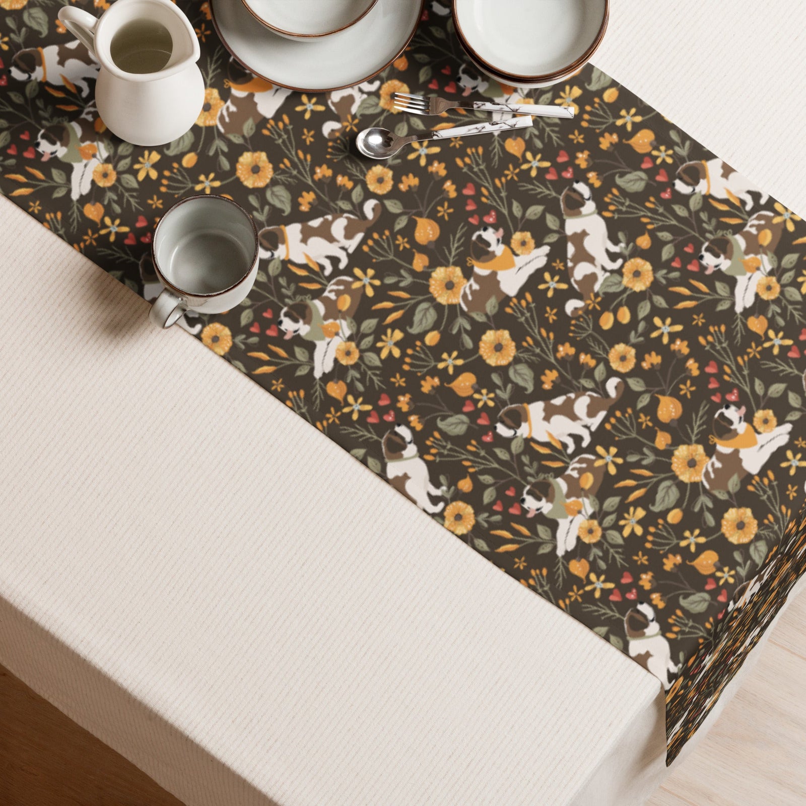 Fall Meadow St Bernard Table Runner - Lucy + Norman