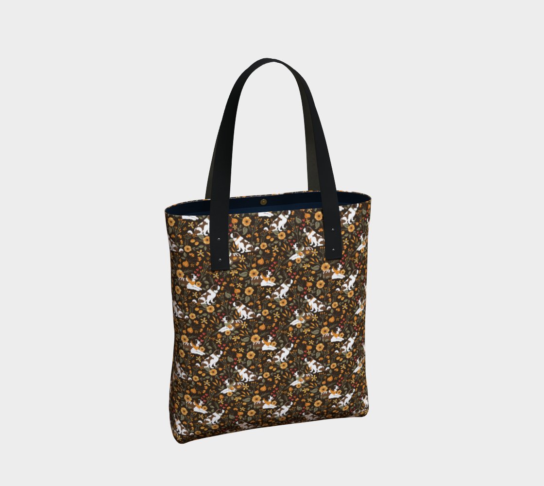 Fall Meadow St Bernard Urban Tote Bag - Lucy + Norman