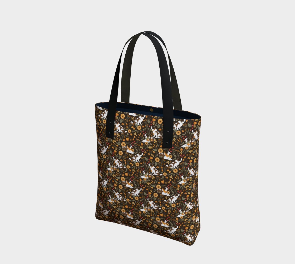 Fall Meadow St Bernard Urban Tote Bag - Lucy + Norman