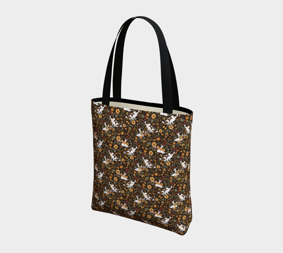 Fall Meadow St Bernard Urban Tote Bag - Lucy + Norman