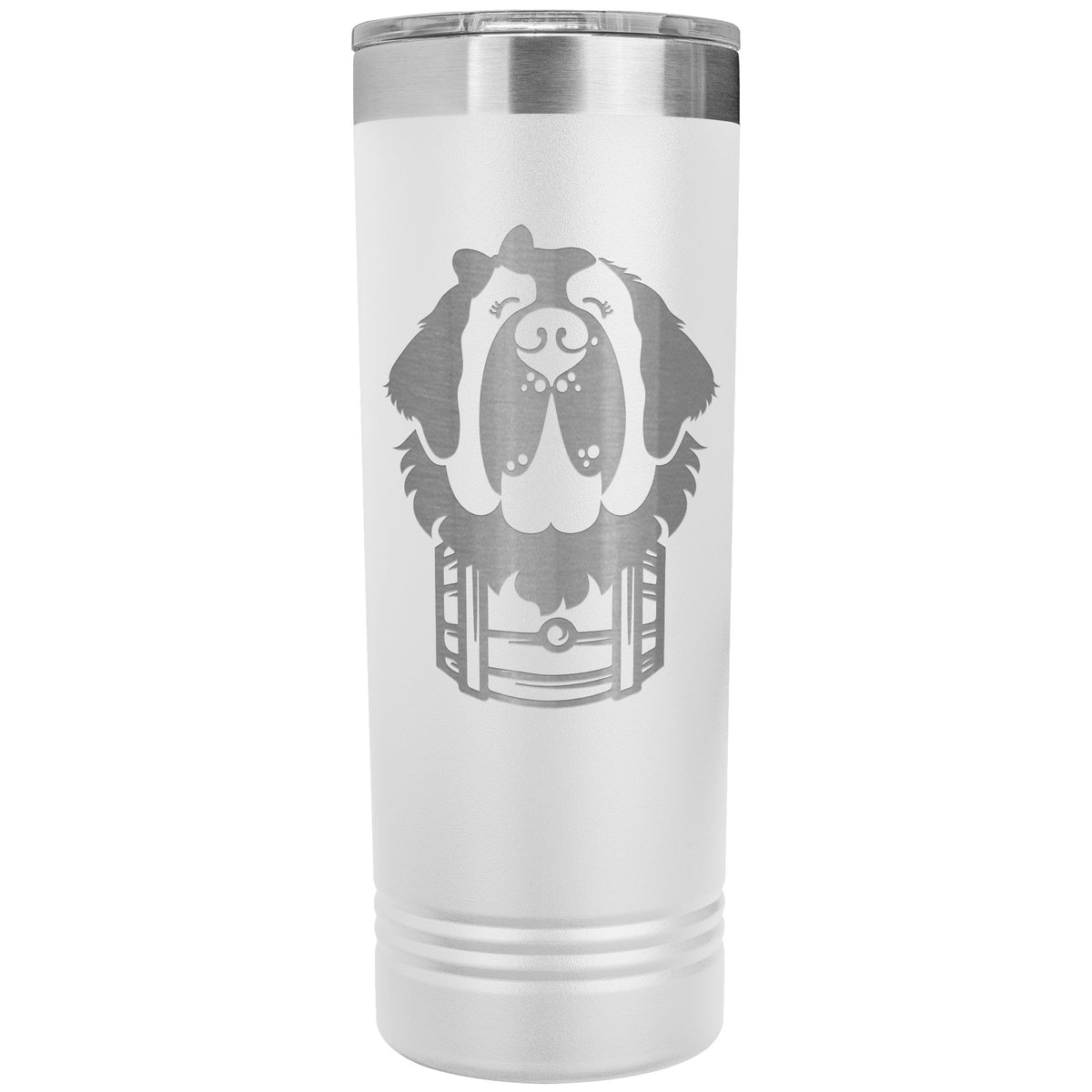 Female Saint Bernard Barrel Skinny Tumbler - Lucy + Norman