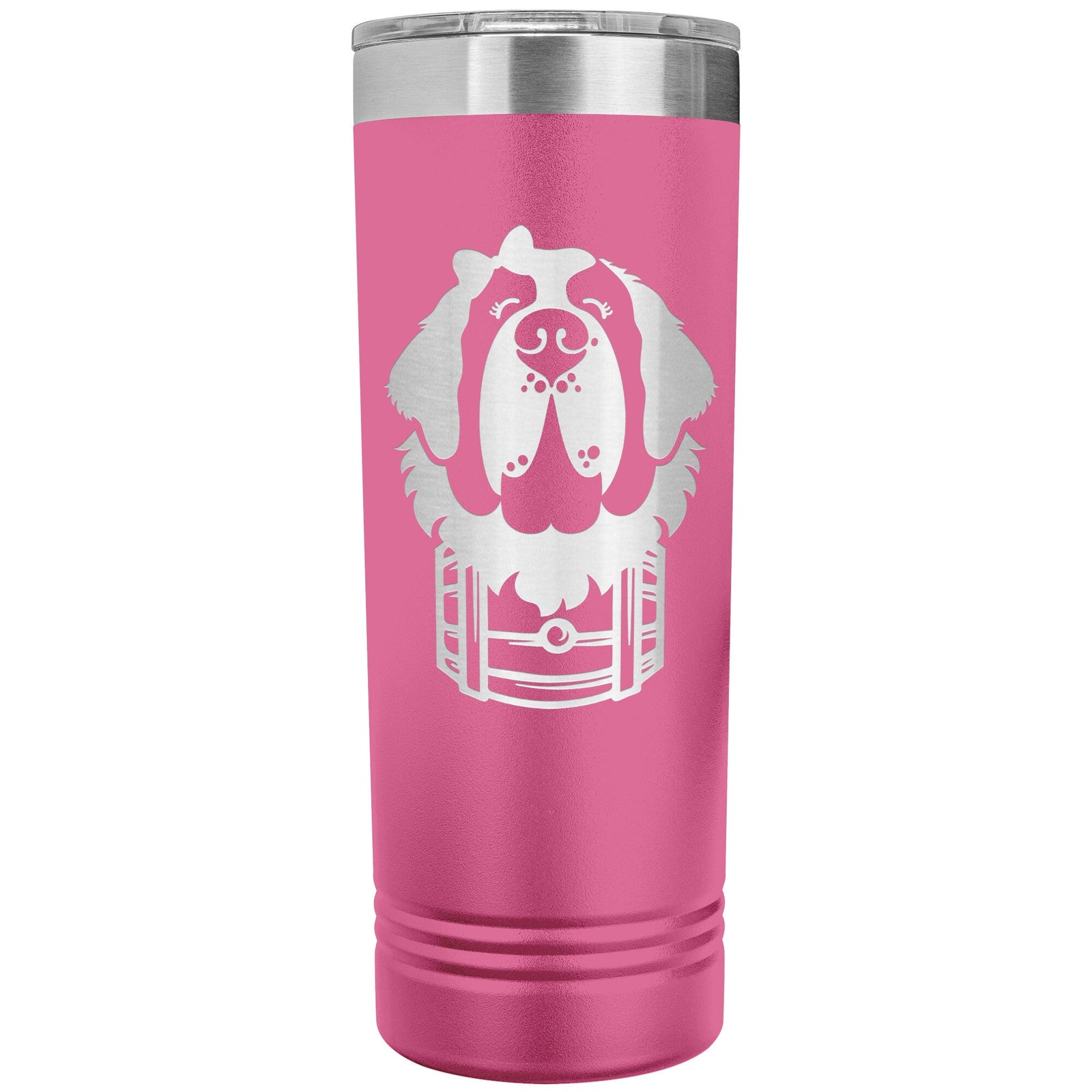 Female Saint Bernard Barrel Skinny Tumbler - Lucy + Norman