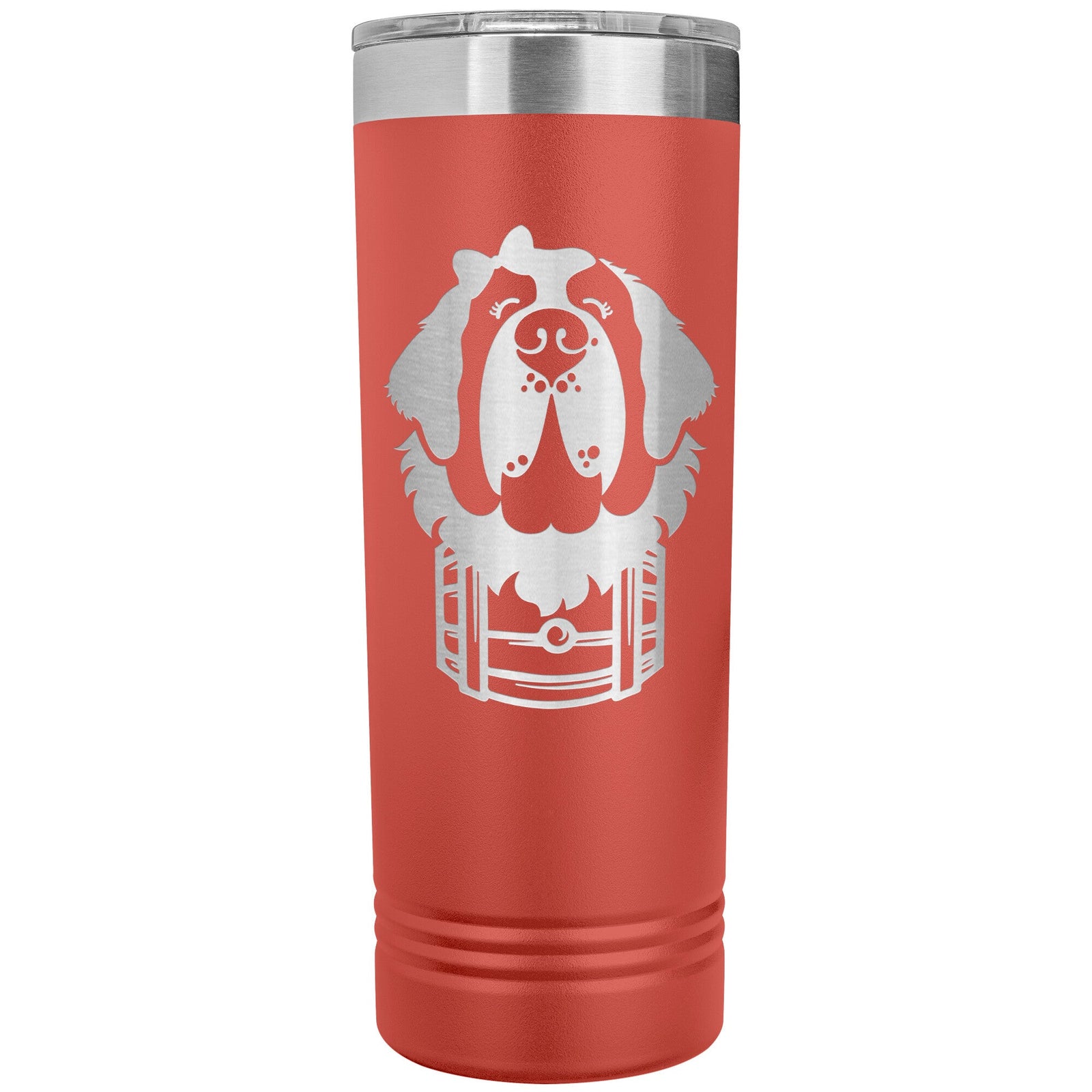 Female Saint Bernard Barrel Skinny Tumbler - Lucy + Norman
