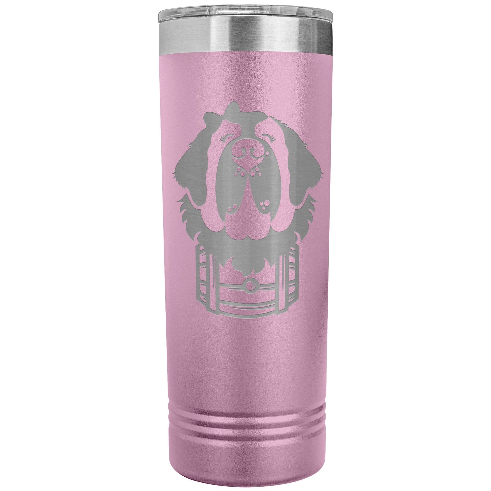 Female Saint Bernard Barrel Skinny Tumbler - Lucy + Norman