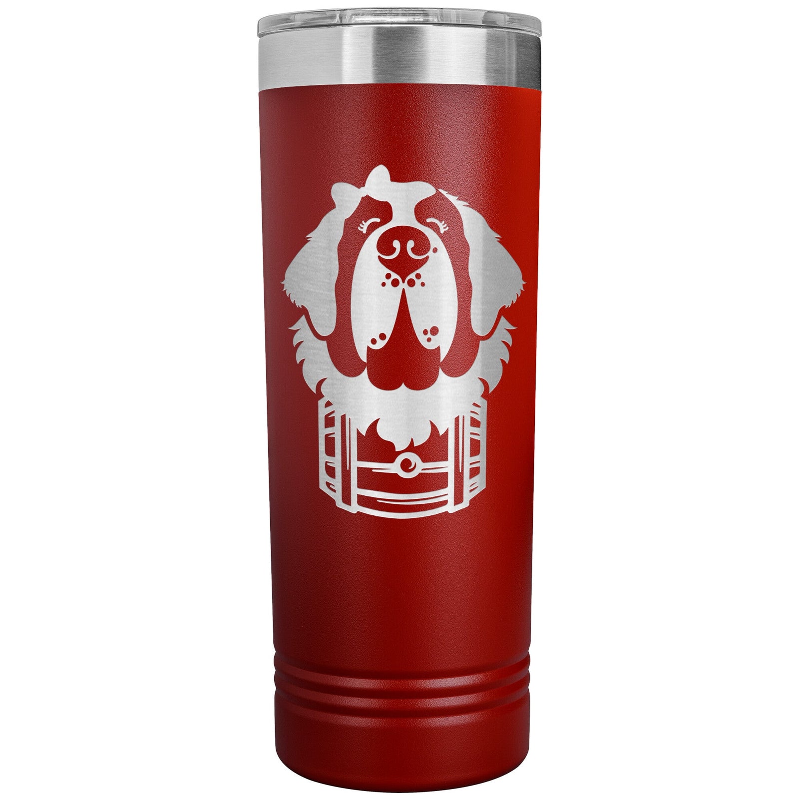 Female Saint Bernard Barrel Skinny Tumbler - Lucy + Norman