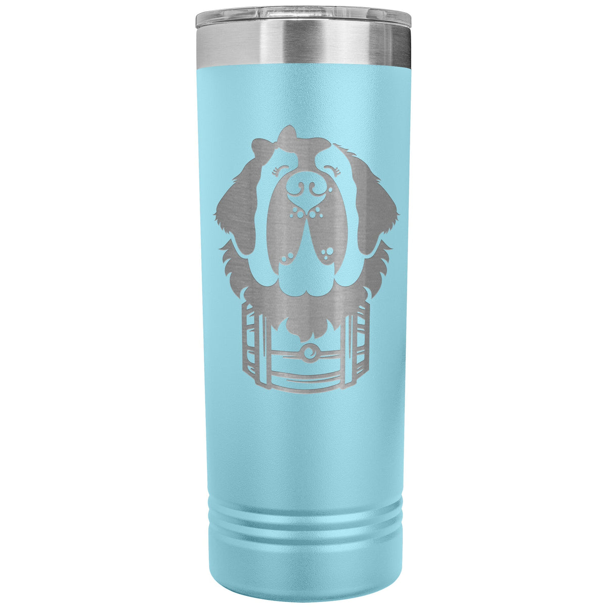 Female Saint Bernard Barrel Skinny Tumbler - Lucy + Norman