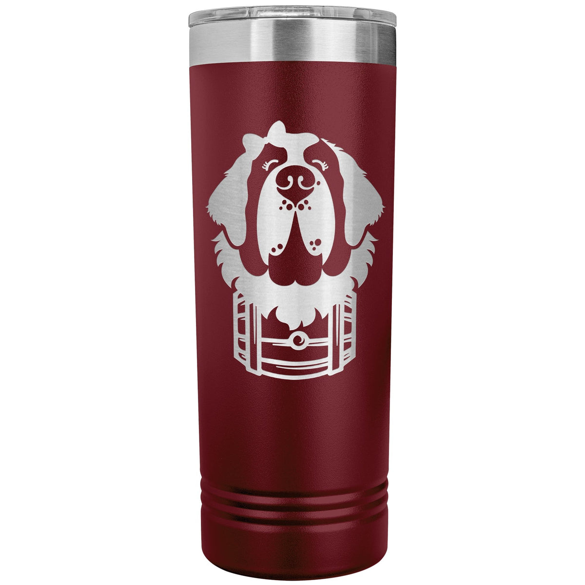 Female Saint Bernard Barrel Skinny Tumbler - Lucy + Norman