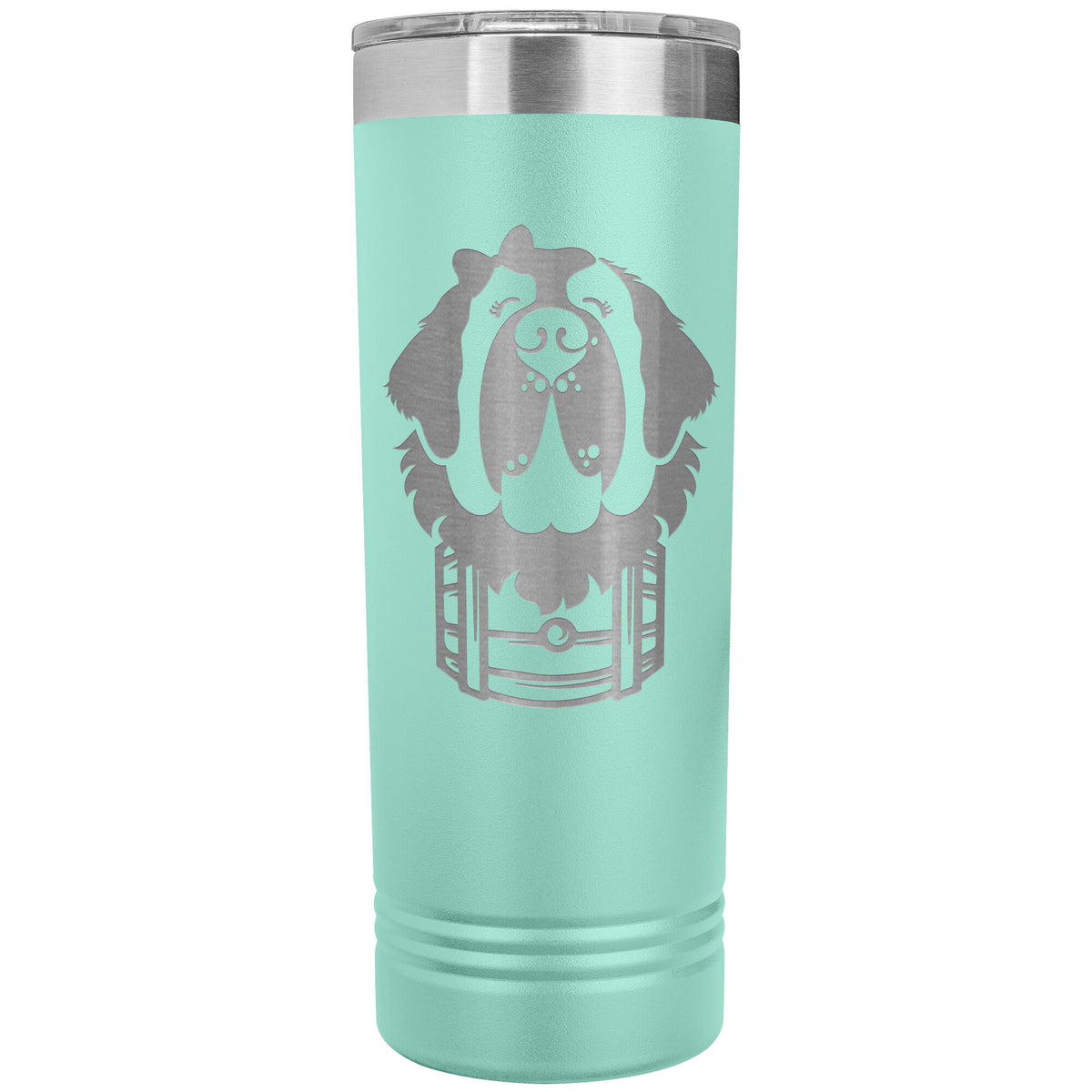 Female Saint Bernard Barrel Skinny Tumbler - Lucy + Norman