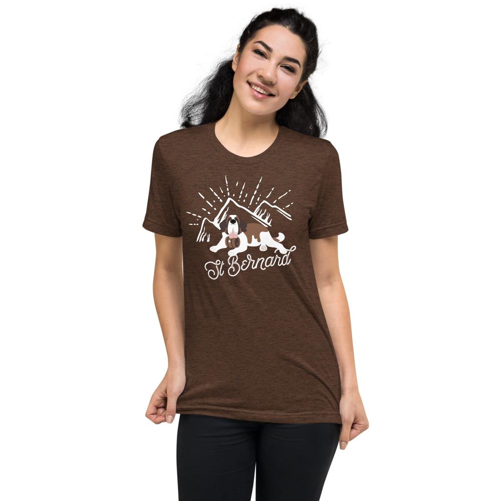 Fitted St Bernard Mountain T-Shirt - Lucy + Norman