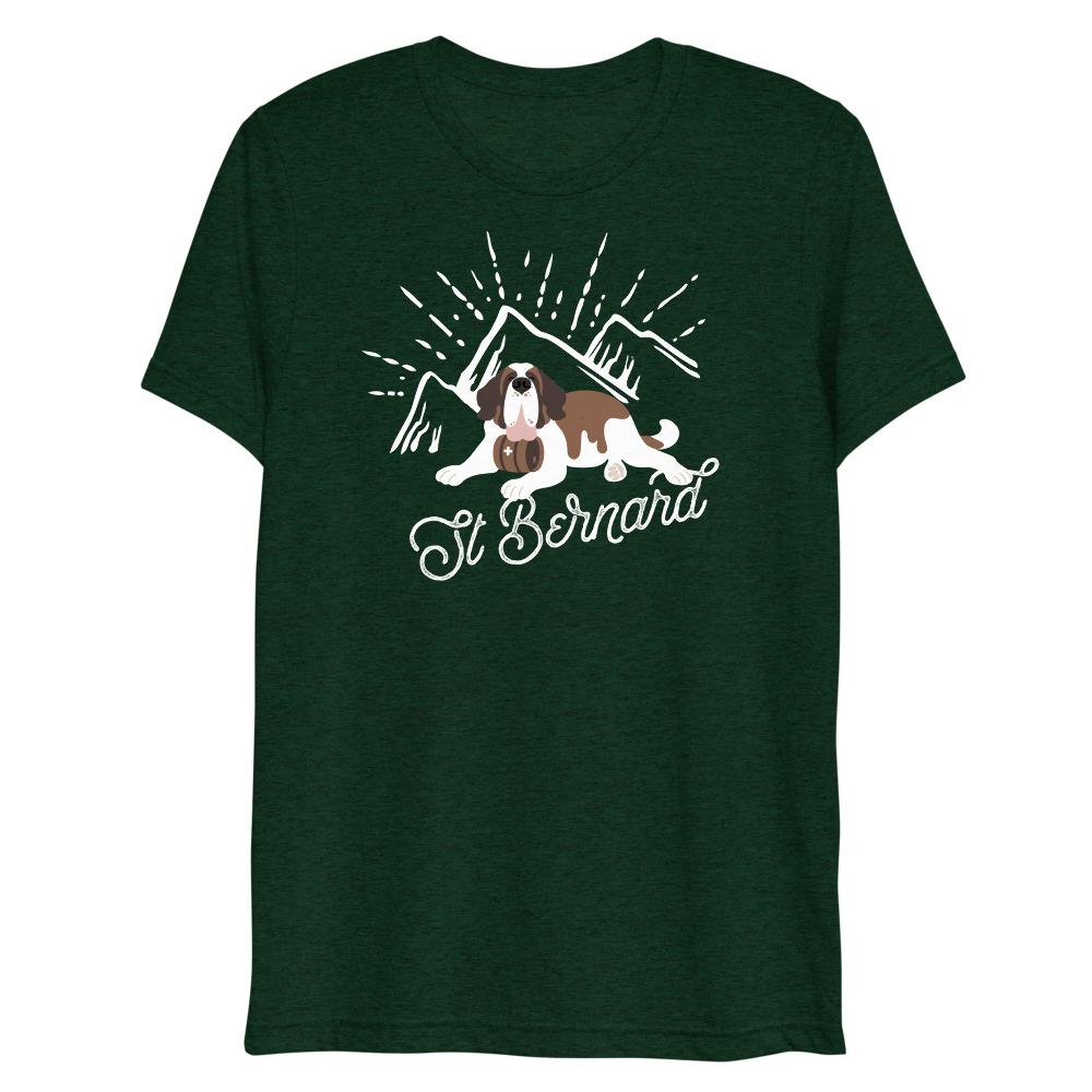 Fitted St Bernard Mountain T-Shirt - Lucy + Norman